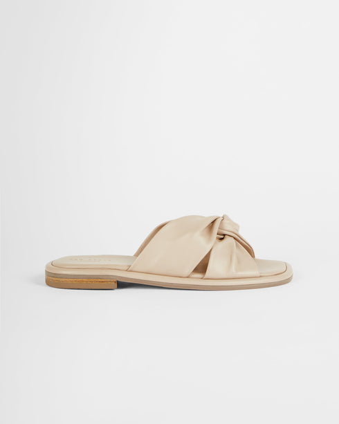 <P>Soft Leather Flat Sandal</P>